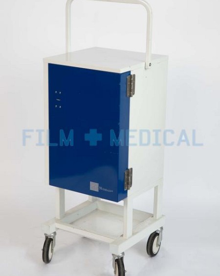 Medication Cabinet Blue and White Single